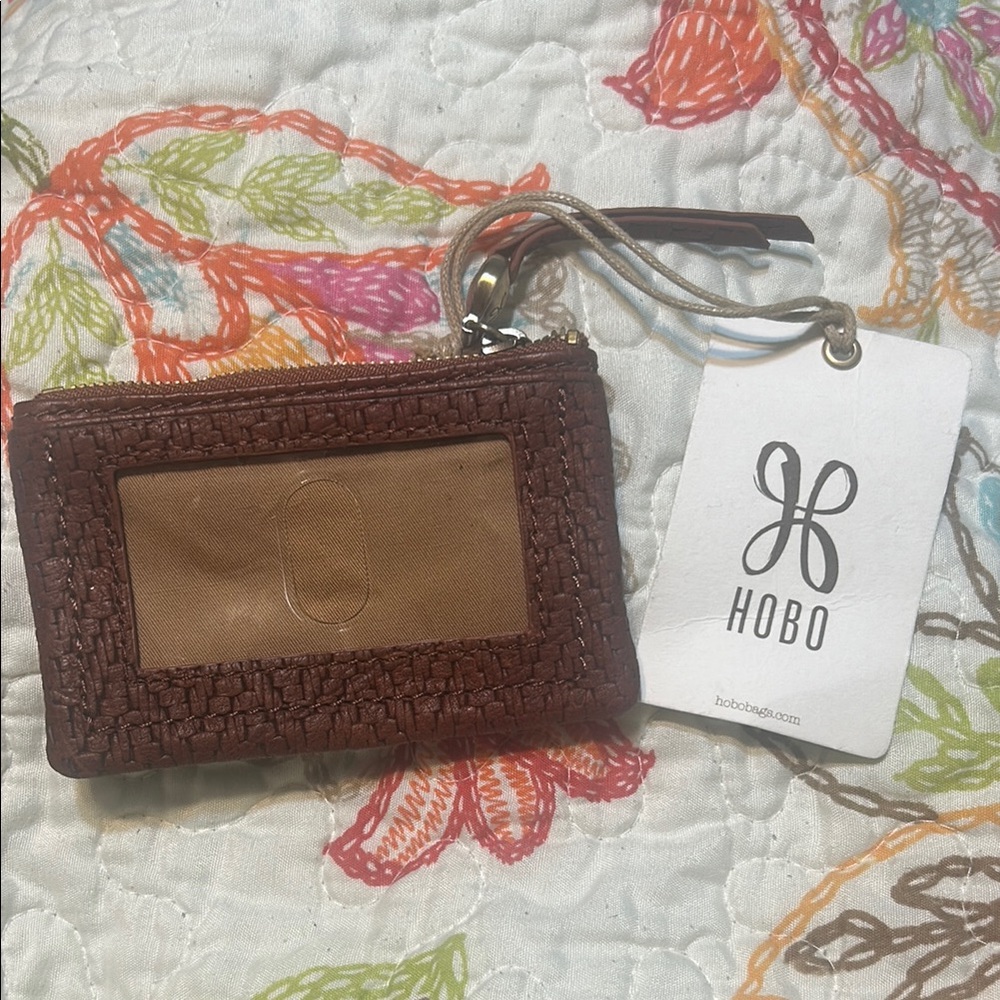 Hobo Tuscan Brown Woven Card Case